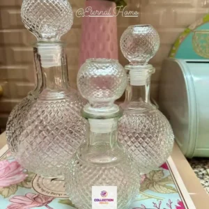 Glass Bottle Decanter 1000 ml 500ml 250ml 3pcs set